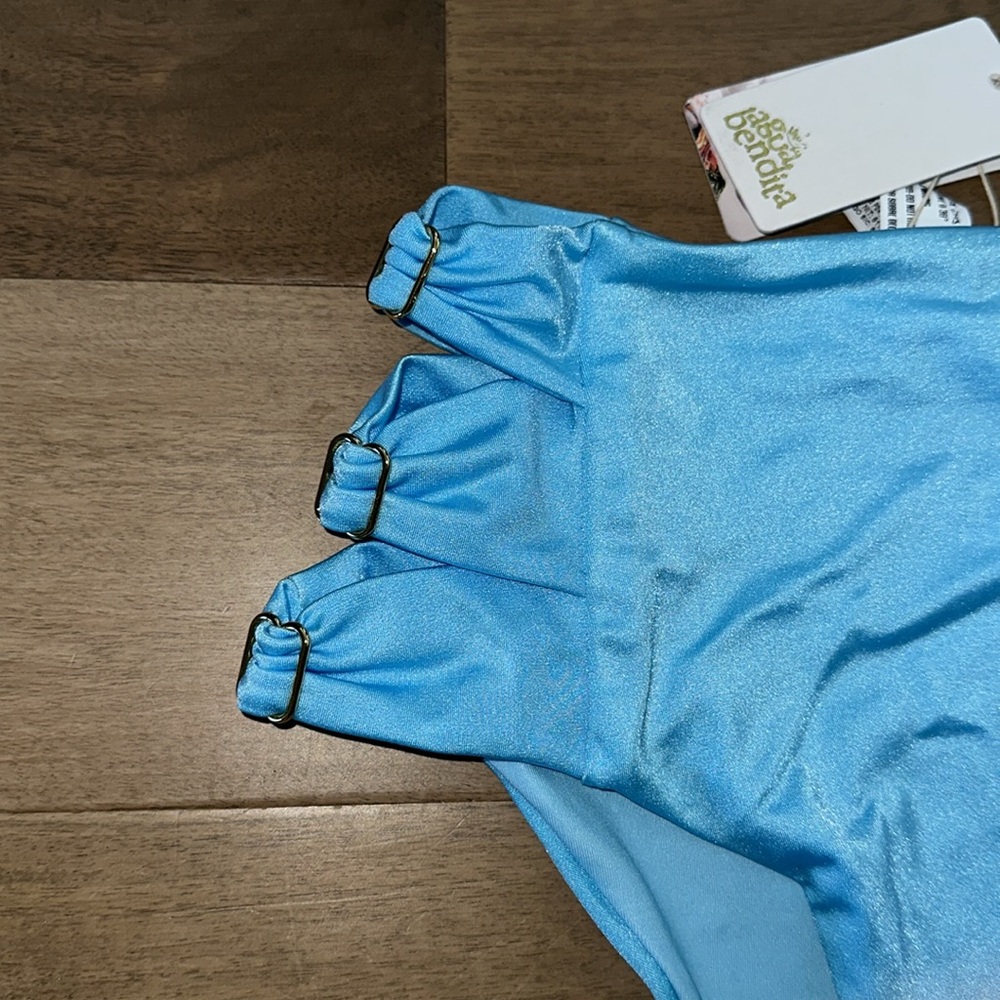 New agua bendita with tags Vibrant Blue Bikini Set size small - Picture 4 of 6
